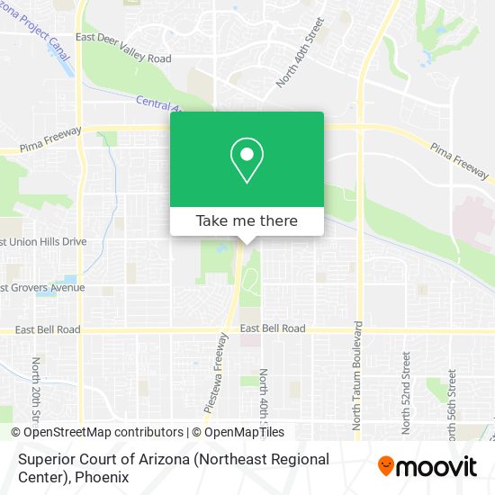 Superior Court of Arizona (Northeast Regional Center) map