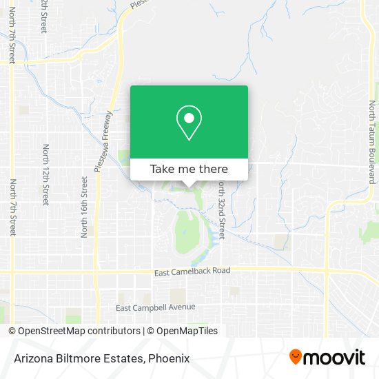 Arizona Biltmore Estates map