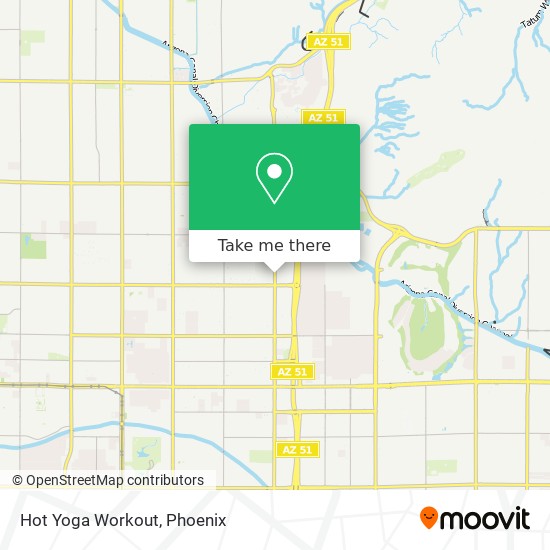 Mapa de Hot Yoga Workout