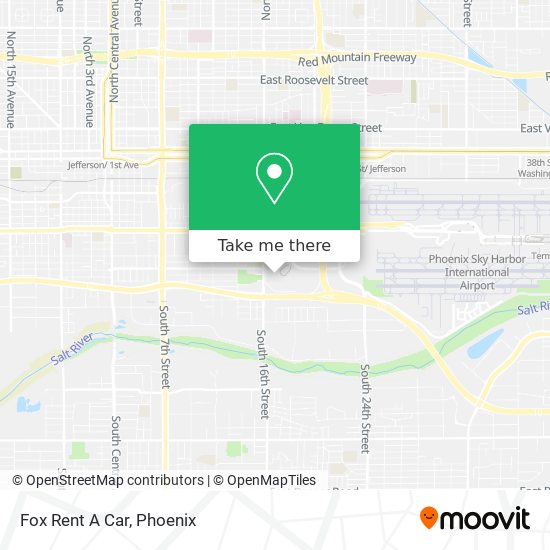 Fox Rent A Car map