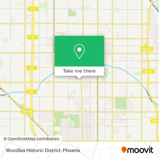 Woodlea Historic District map