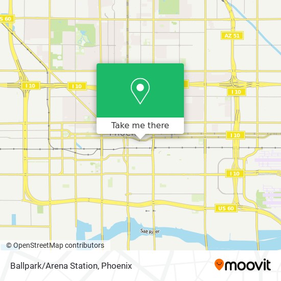 Mapa de Ballpark/Arena Station