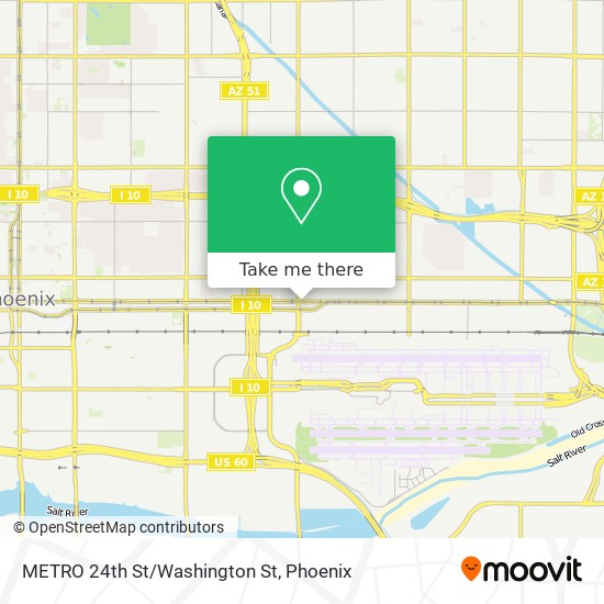 Mapa de METRO 24th St/Washington St