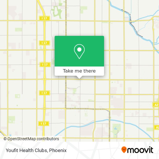 Mapa de Youfit Health Clubs