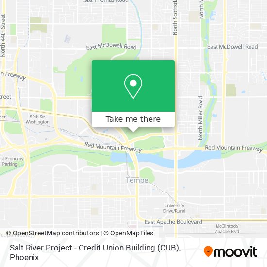 Mapa de Salt River Project - Credit Union Building (CUB)