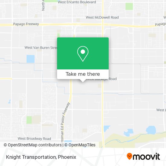 Mapa de Knight Transportation