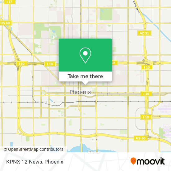 Mapa de KPNX 12 News