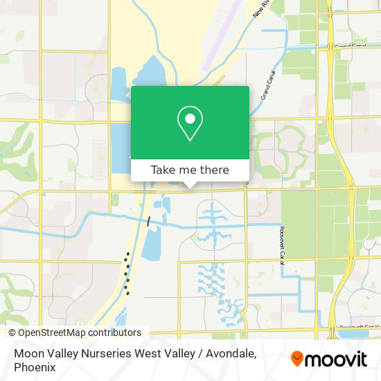 Moon Valley Nurseries West Valley / Avondale map