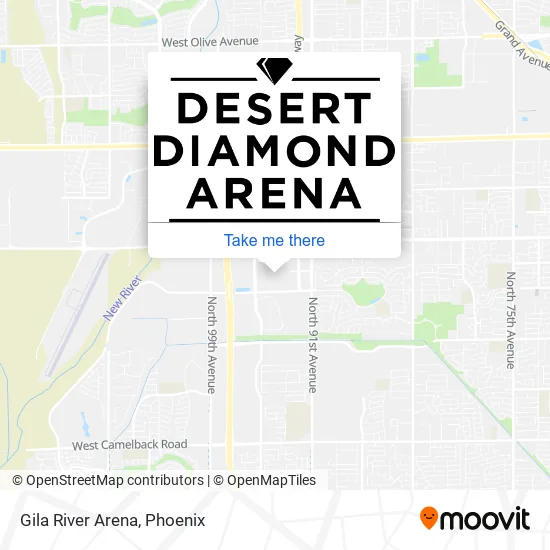 Gila River Arena map