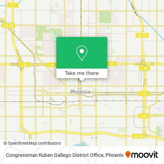 Congressman Ruben Gallego District Office map