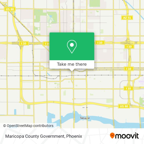 Maricopa County Government map