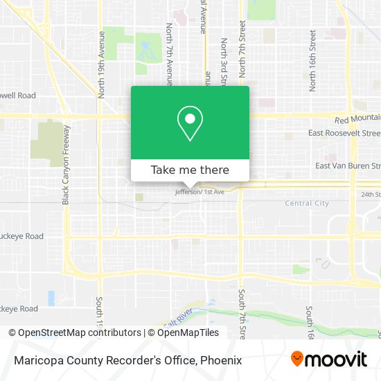 Maricopa County Recorder's Office map