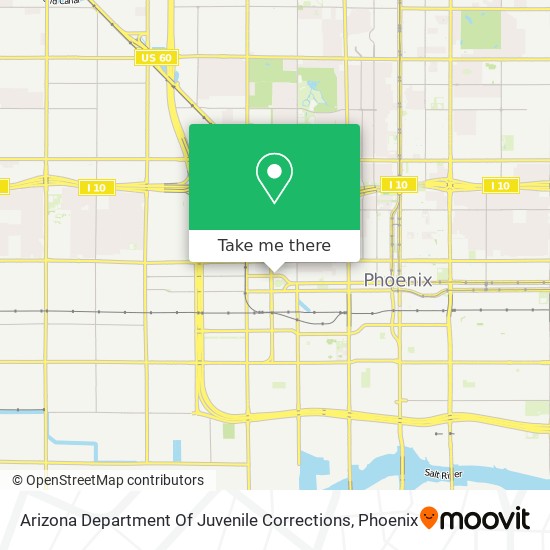 Arizona Department Of Juvenile Corrections map