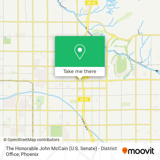 Mapa de The Honorable John McCain (U.S. Senate) - District Office