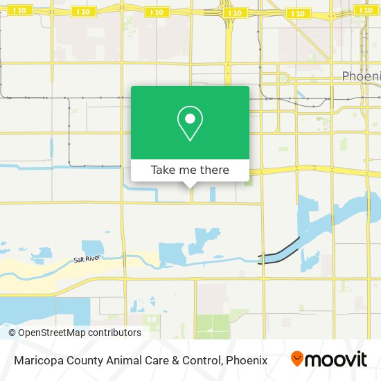 Mapa de Maricopa County Animal Care & Control