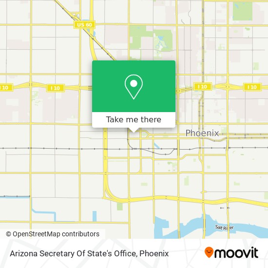 Arizona Secretary Of State's Office map