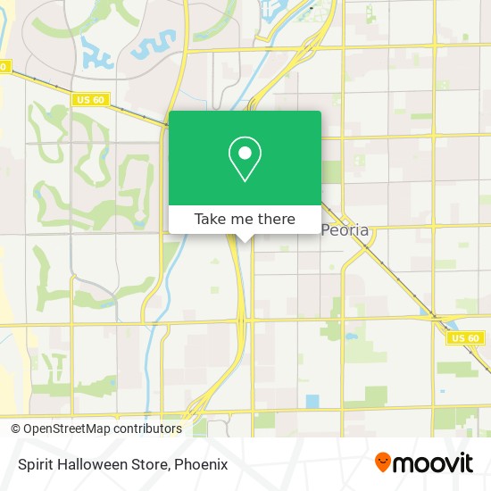 Mapa de Spirit Halloween Store