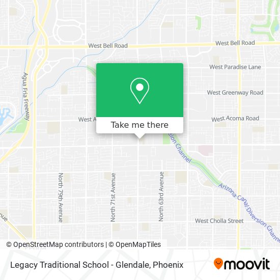 Legacy Traditional School - Glendale map