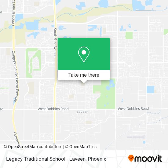 Legacy Traditional School - Laveen map