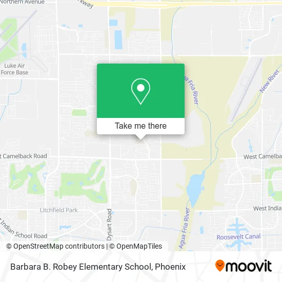 Barbara B. Robey Elementary School map