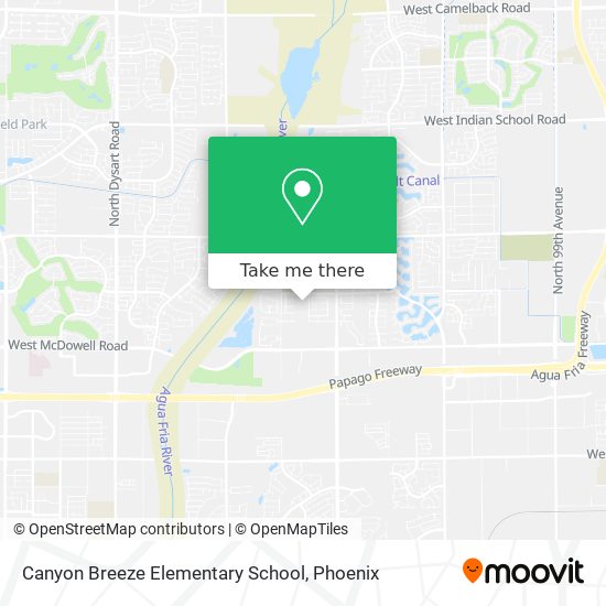 Mapa de Canyon Breeze Elementary School