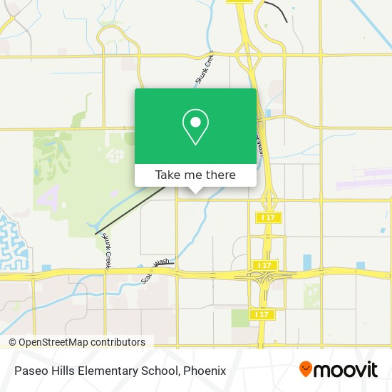Paseo Hills Elementary School map