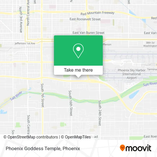 Phoenix Goddess Temple map