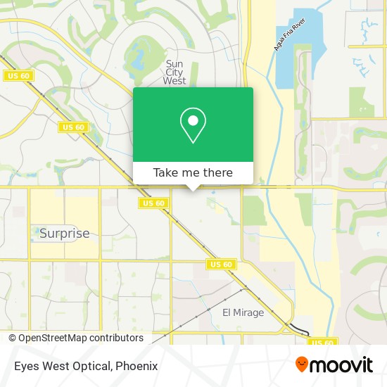 Mapa de Eyes West Optical