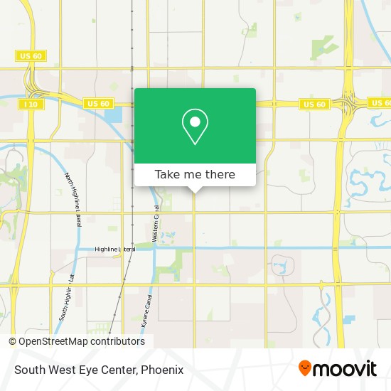 South West Eye Center map