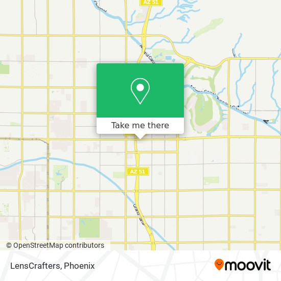 LensCrafters map