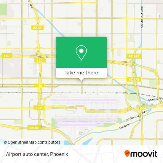 Airport auto center map