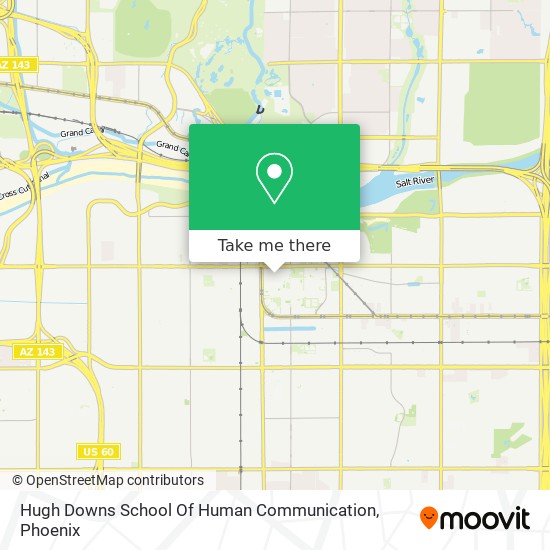 Hugh Downs School Of Human Communication map