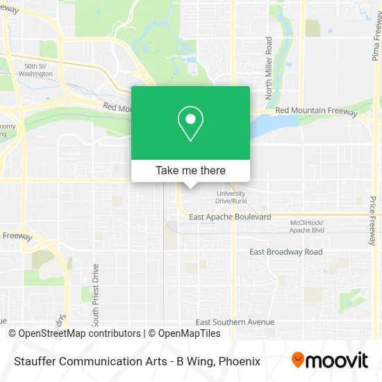 Stauffer Communication Arts - B Wing map