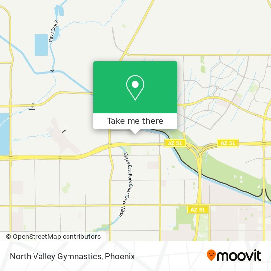 North Valley Gymnastics map