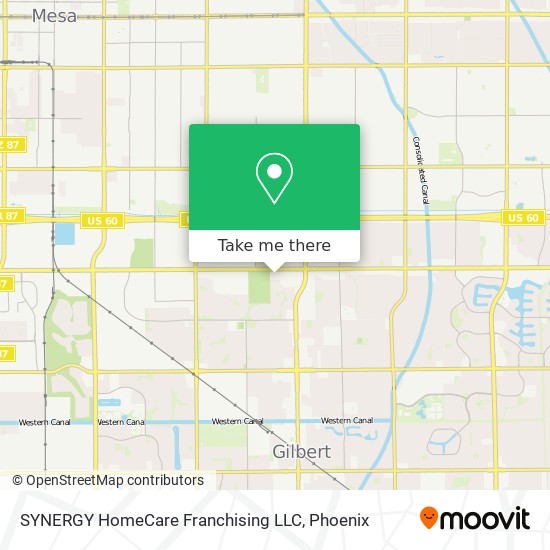 SYNERGY HomeCare Franchising LLC map