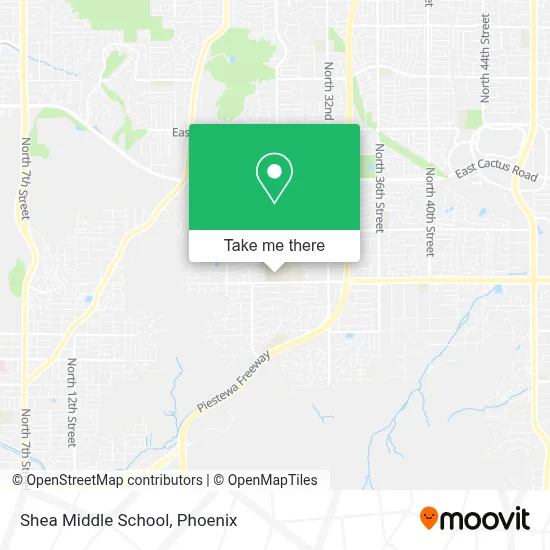Shea Middle School map