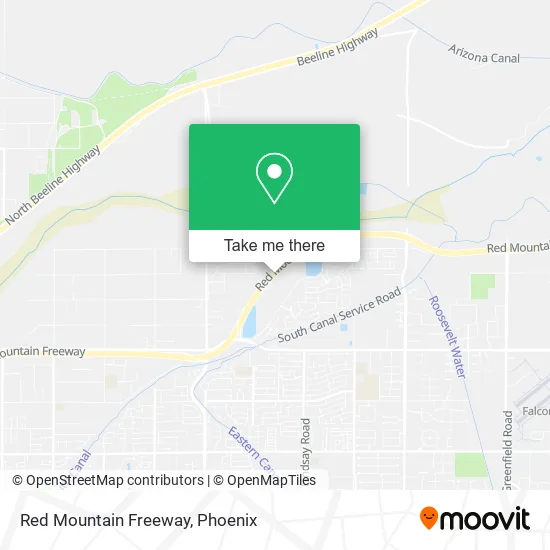 Red Mountain Freeway map