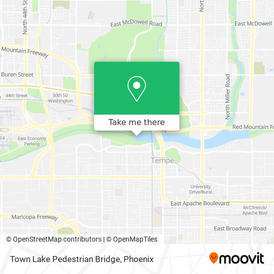 Mapa de Town Lake Pedestrian Bridge