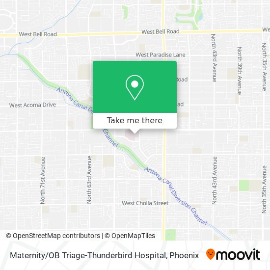 Maternity / OB Triage-Thunderbird Hospital map