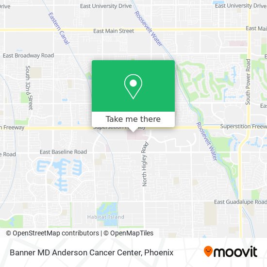 Banner MD Anderson Cancer Center map