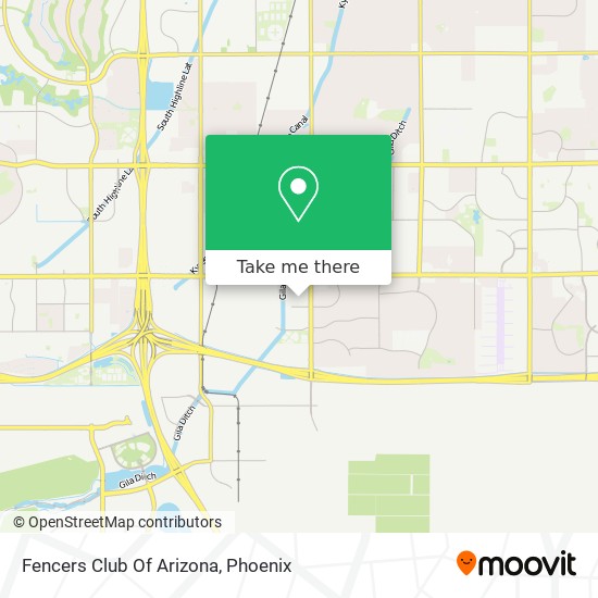 Fencers Club Of Arizona map