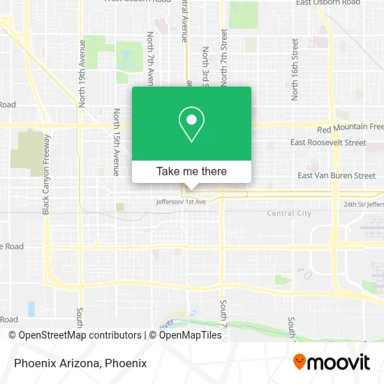 Phoenix Arizona map