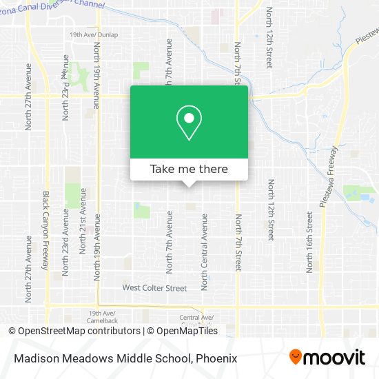 Mapa de Madison Meadows Middle School