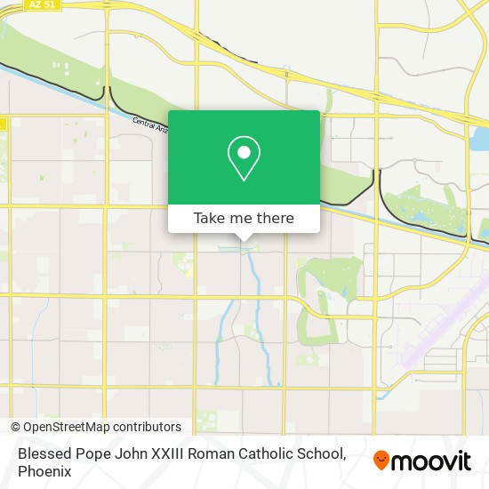 Blessed Pope John XXIII Roman Catholic School map