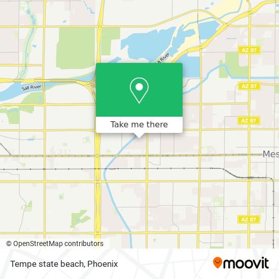 Mapa de Tempe state beach