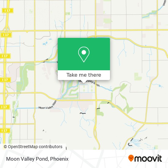 Moon Valley Pond map