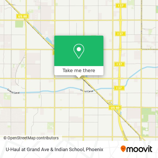 U-Haul at Grand Ave & Indian School map