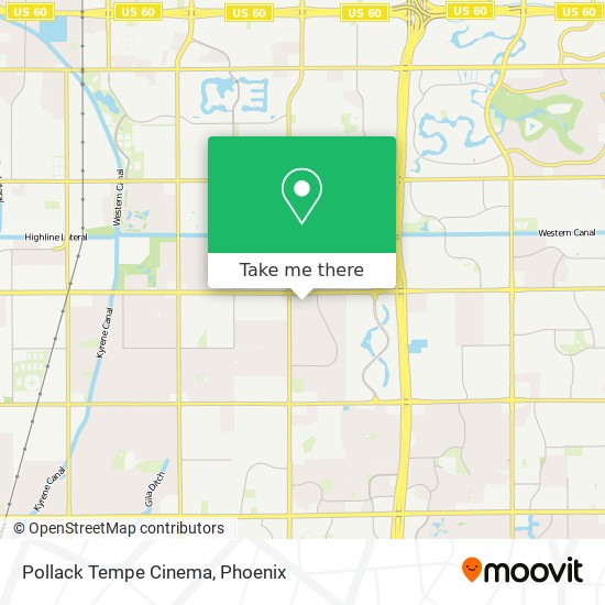 Mapa de Pollack Tempe Cinema
