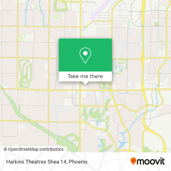 Mapa de Harkins Theatres Shea 14