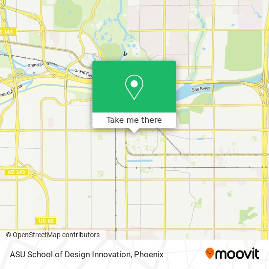 ASU School of Design Innovation map